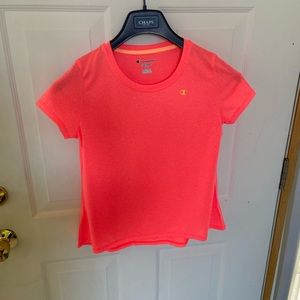 neon orange dry fit tshirt